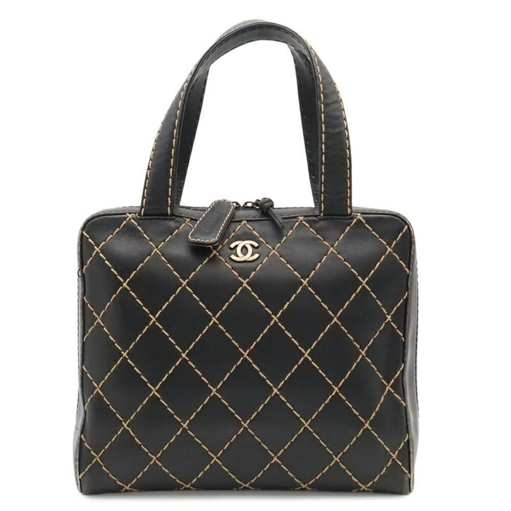 Chanel Wild Stitch Leather Tote Bag